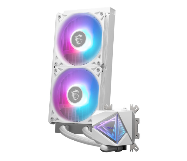 MSI MAG Core Liquid I240 White 2x120mm - 1280380 - zdjęcie 2